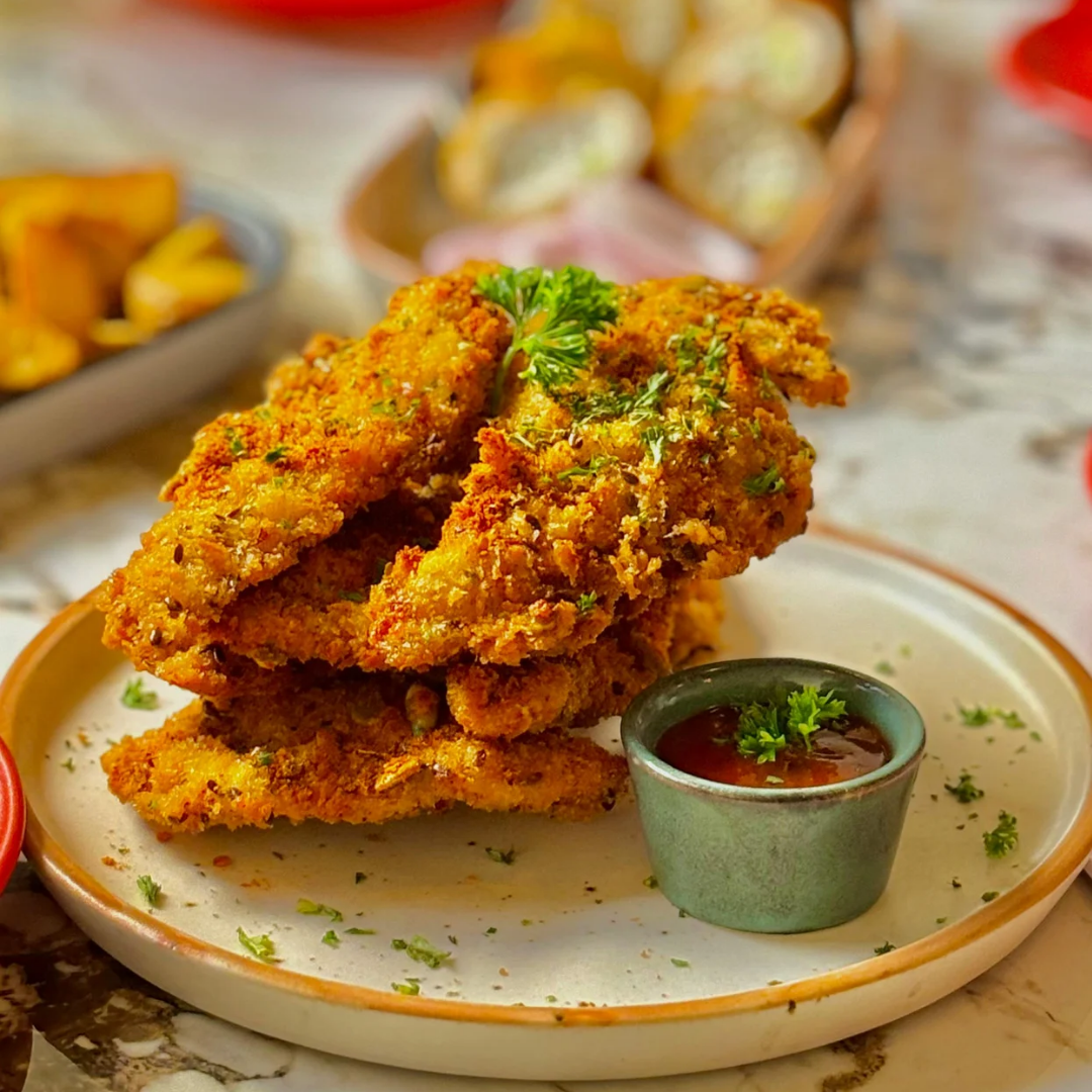 Pan Fried Crispy Chicken