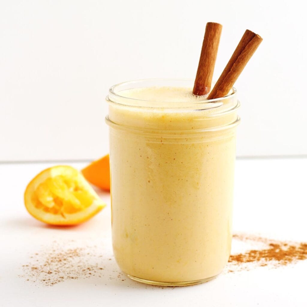 Orange milk shake